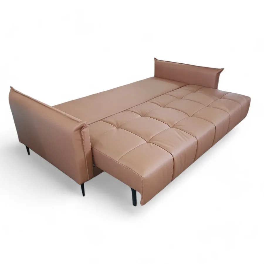 LUZO sofa-lova rudos spalvos