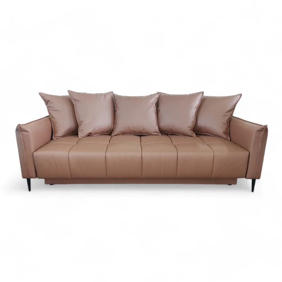 LUZO sofa-lova rudos spalvos