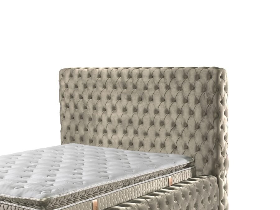 CAPITALE Beige lova 160x200 su patalynės dėže ir PREMIUM KLASES čiužiniu - Image 6