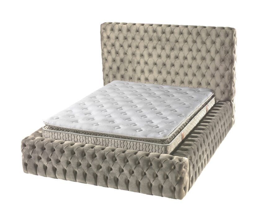 CAPITALE Beige lova 160x200 su patalynės dėže ir PREMIUM KLASES čiužiniu - Image 3