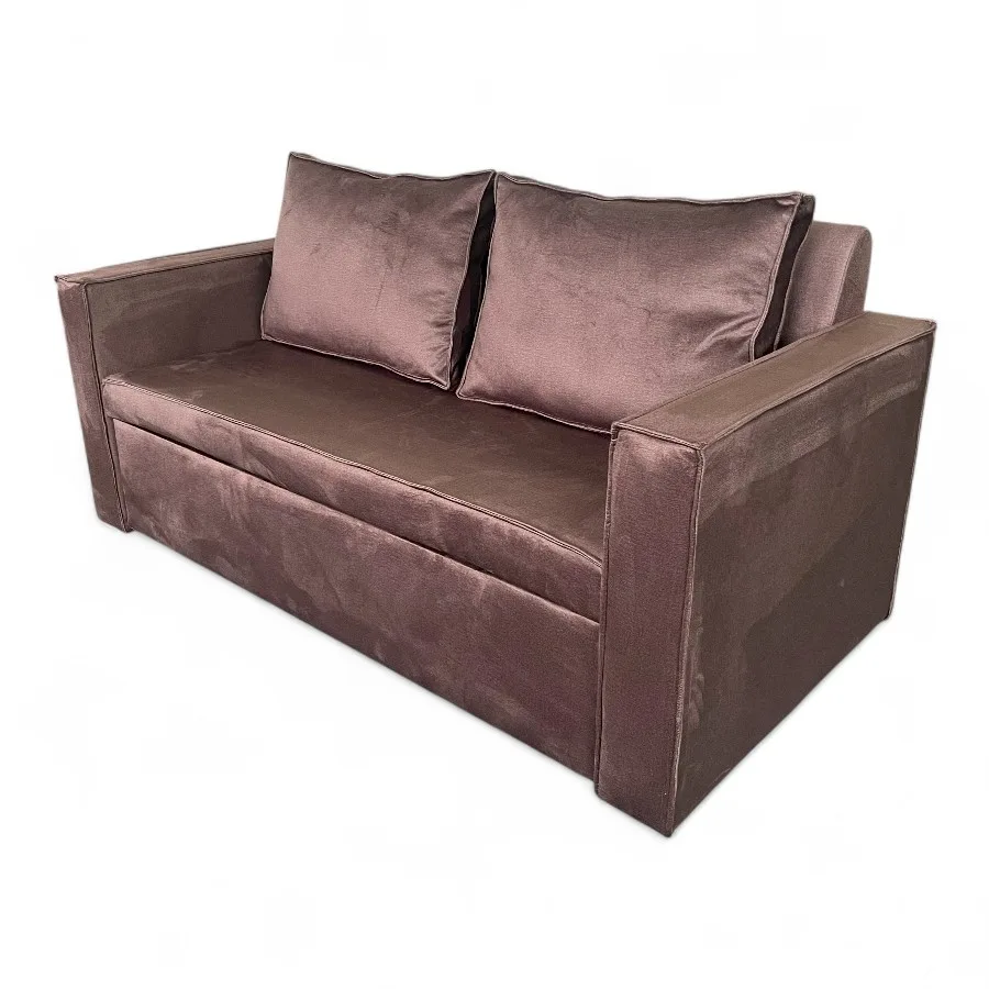 LOFT Brown sofa lova su patalynės dėže - Image 6