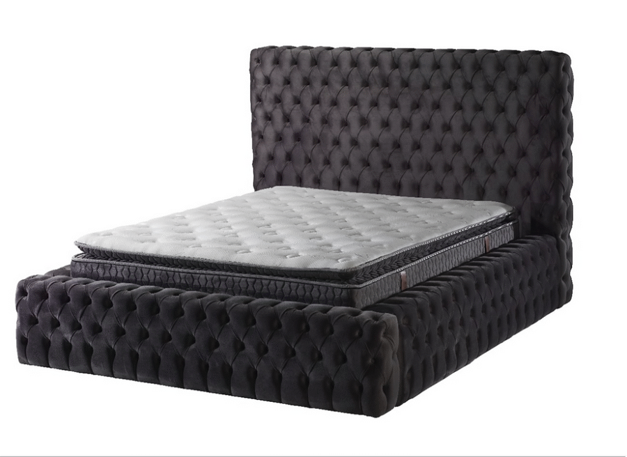 CAPITALE Pilka lova 180x200 su patalynės dėže