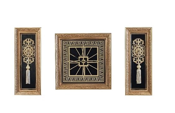 CLOCK GOLD 81 laikrodžio ir paveikslų rinkinys