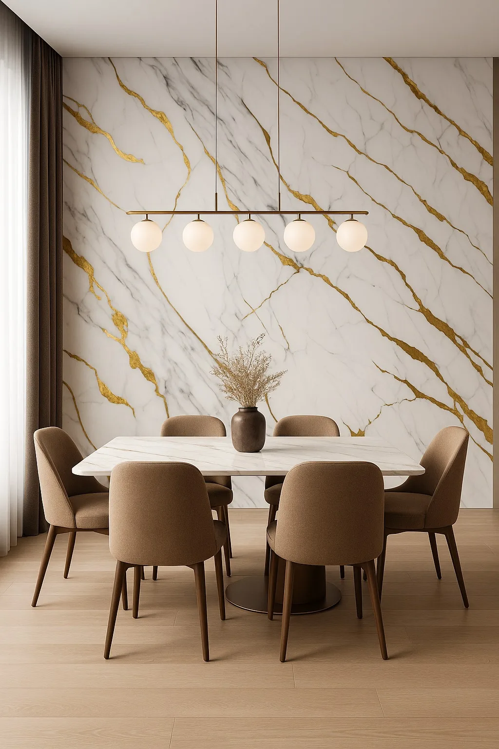 CARRARA GOLD PVC sienų plokštė - Image 3