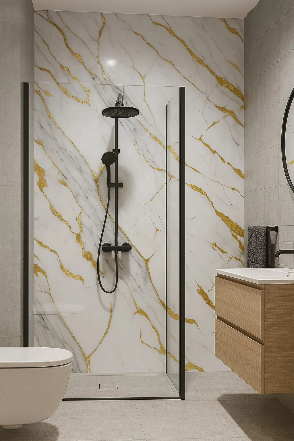 CARRARA GOLD PVC sienų plokštė - Image 8