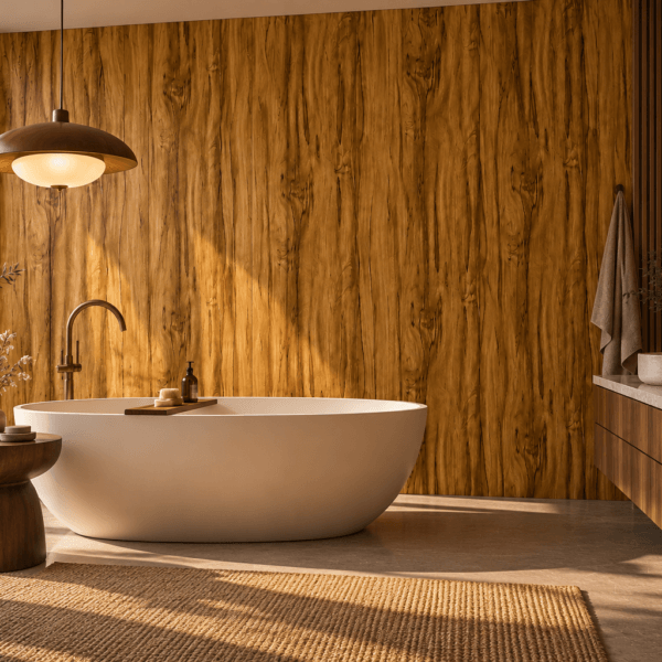 WALNUT WOOD PVC SIENŲ PLOKŠTĖ