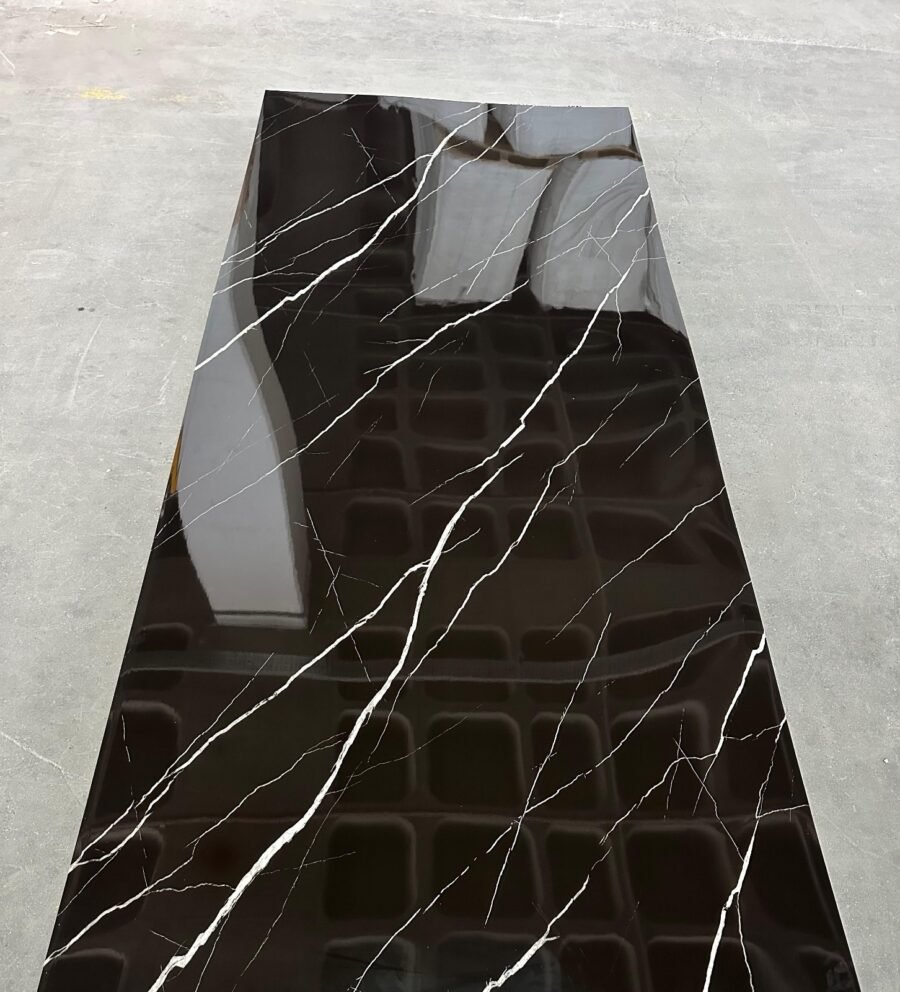 CARRARA BLACK PVC sienų plokštė - Image 2