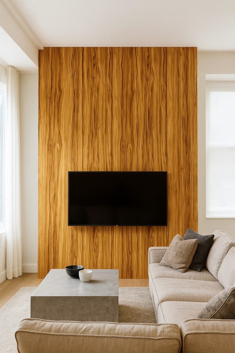 WALNUT WOOD PVC SIENŲ PLOKŠTĖ - Image 5