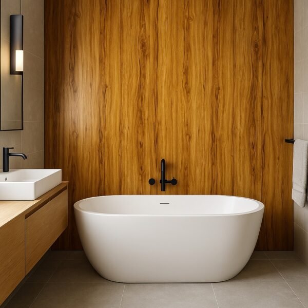 WALNUT WOOD PVC SIENŲ PLOKŠTĖ