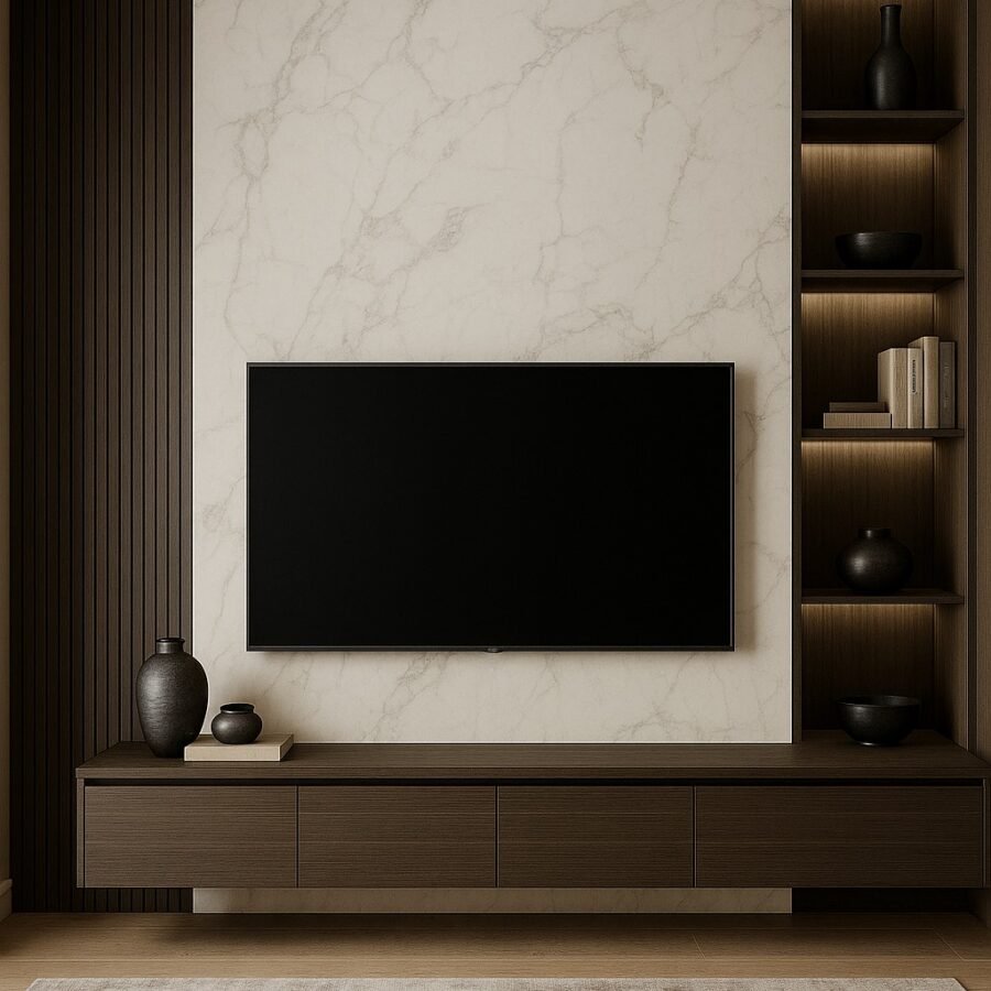 PVC sienų plokštė BIANCO CARRARA 122x280 cm – balto marmuro imitacija, 2,8 mm