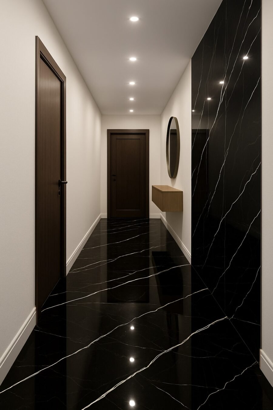 CARRARA BLACK PVC sienų plokštė - Image 6