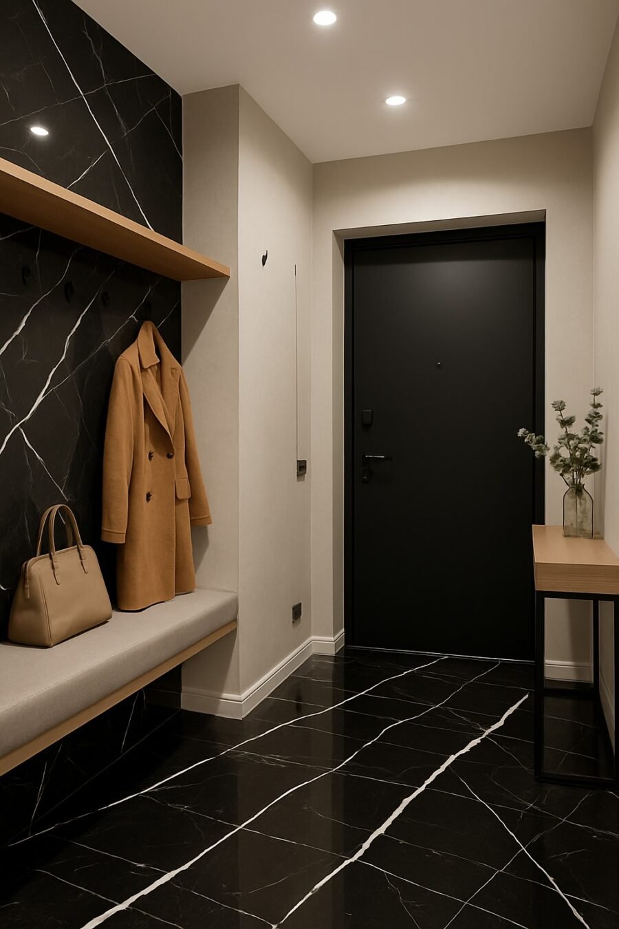 CARRARA BLACK PVC sienų plokštė - Image 7