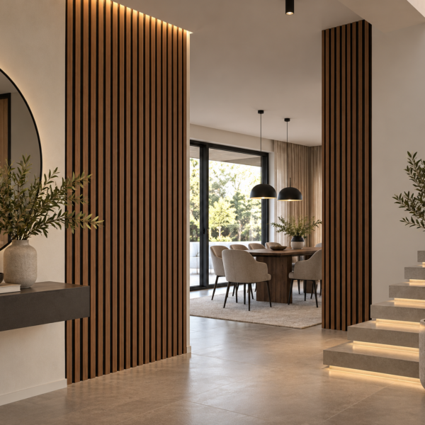 Akustinė sienų plokštė NEW WALNUT