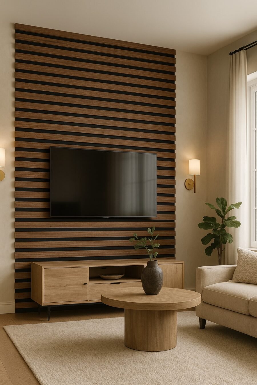 Akustinė sienų plokštė NEW WALNUT - Image 5
