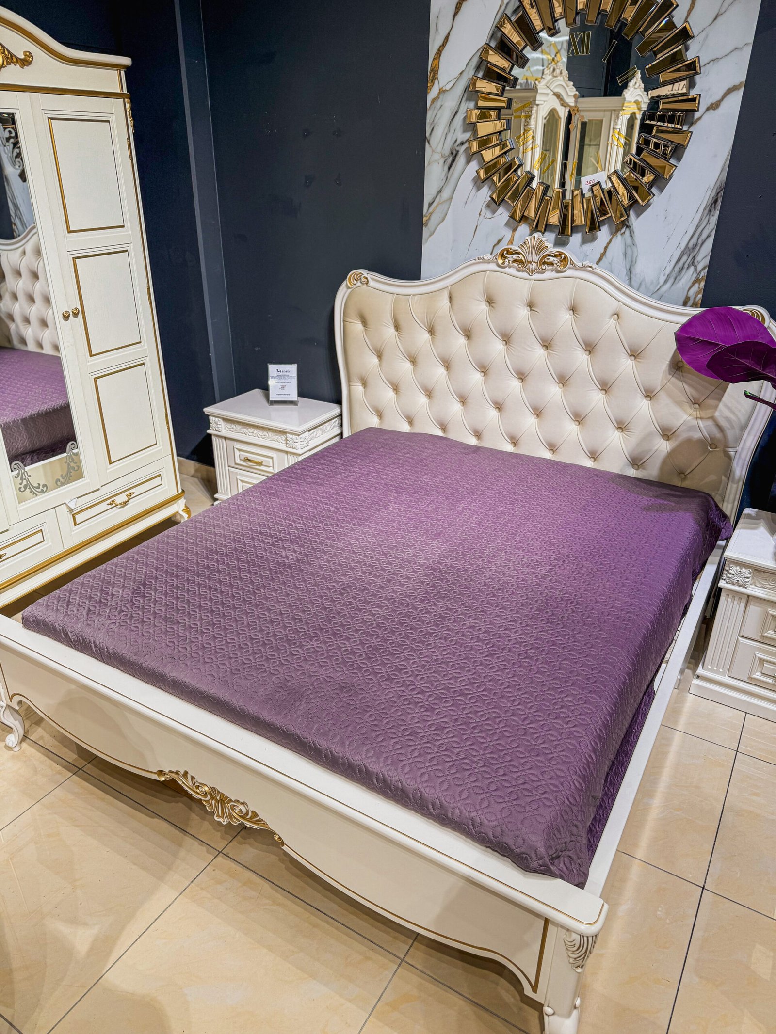 LUI su karūna klasikinė lova 180x200