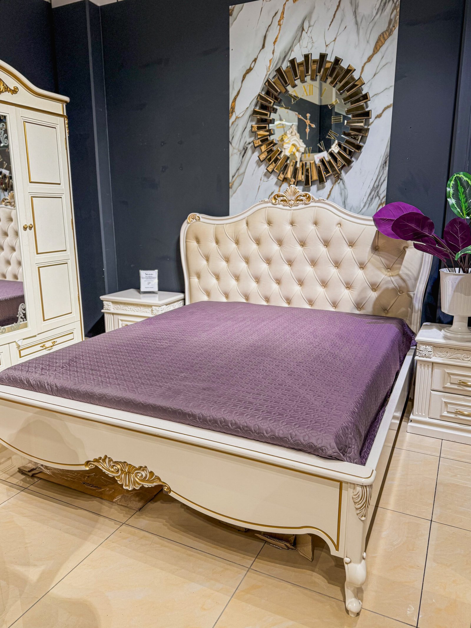 LUI su karūna klasikinė lova 180x200 - Image 5