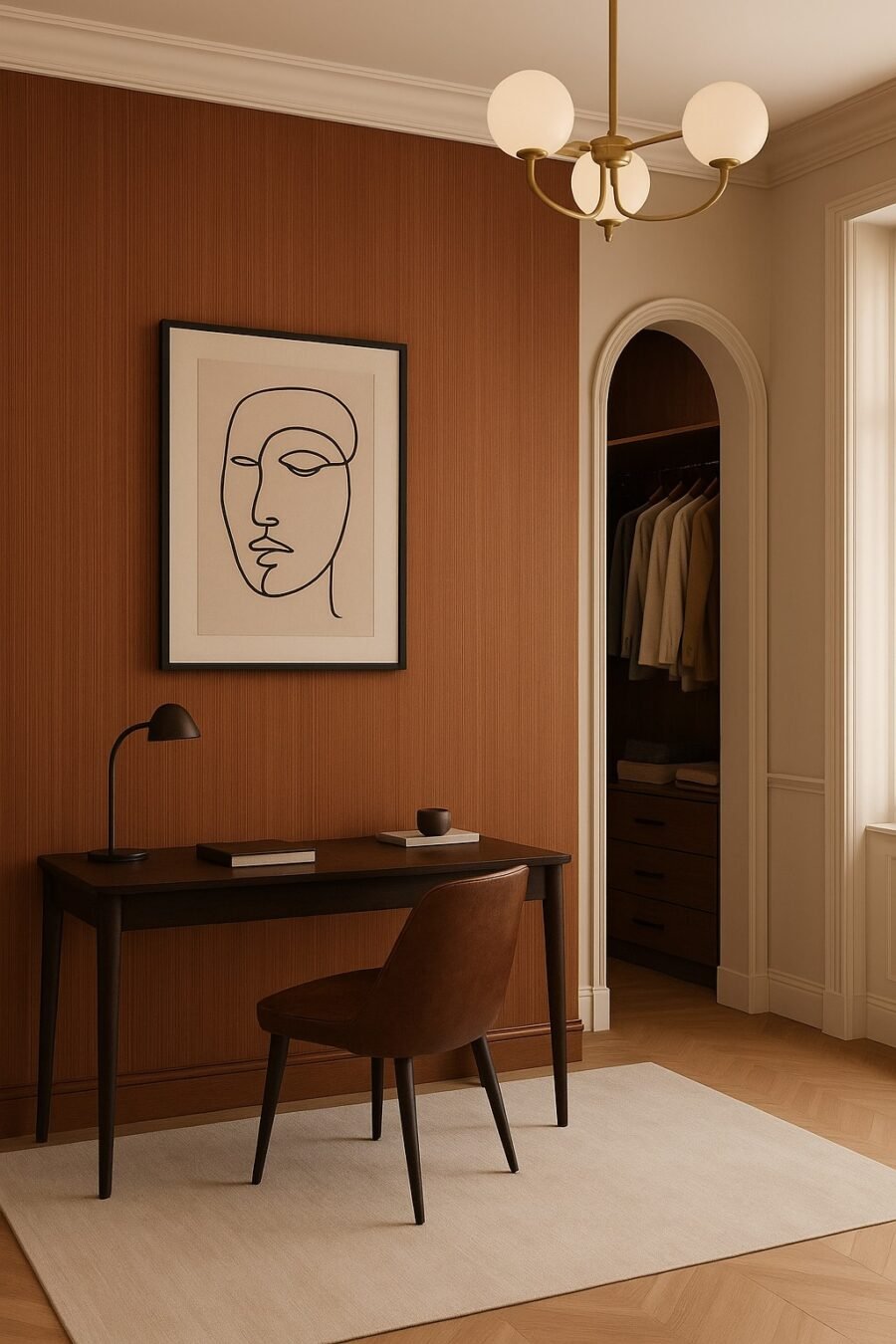 LIDYA WALNUT ELEGANT PVC sienų plokštė - Image 4