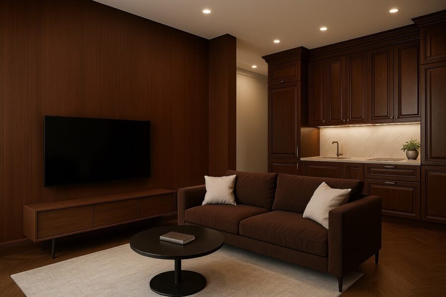 LIDYA WALNUT ELEGANT PVC sienų plokštė - Image 7