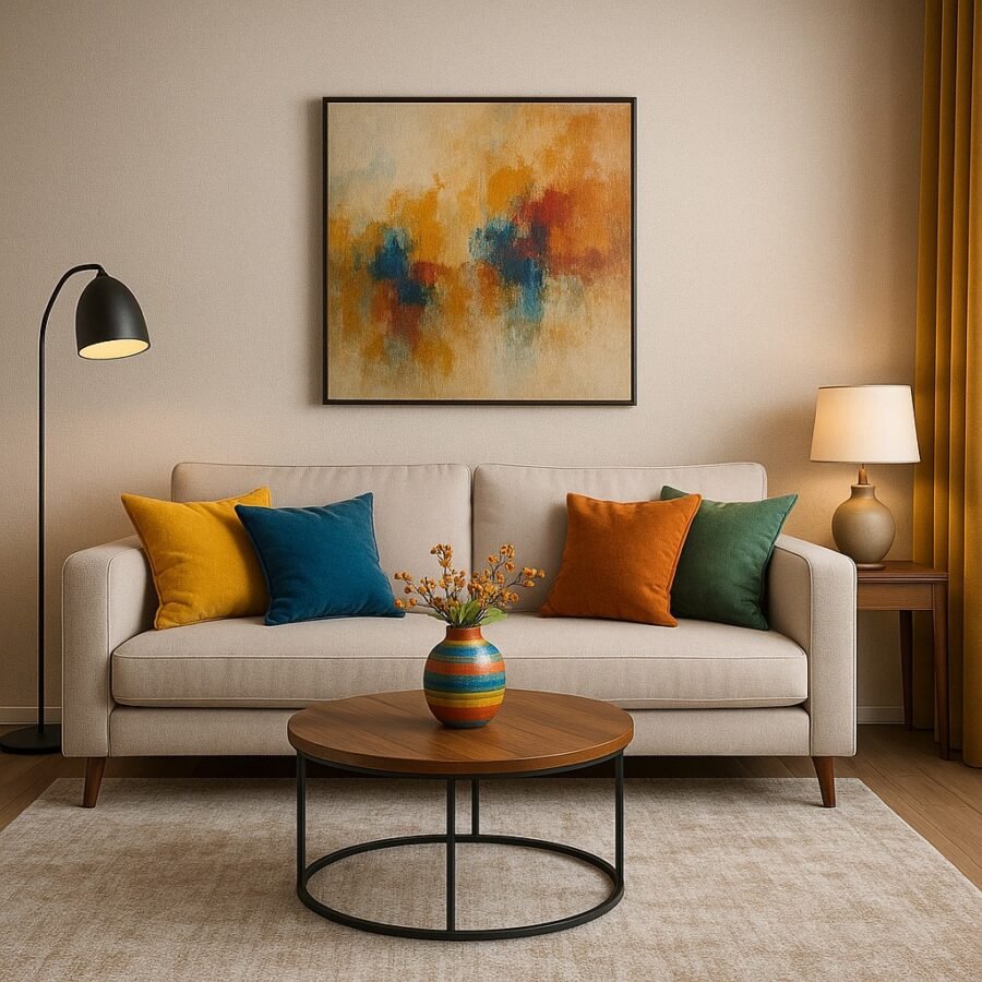 COTTON VIZON plokštė 120x260 cm, 8 mm – šviesi tekstilės faktūra