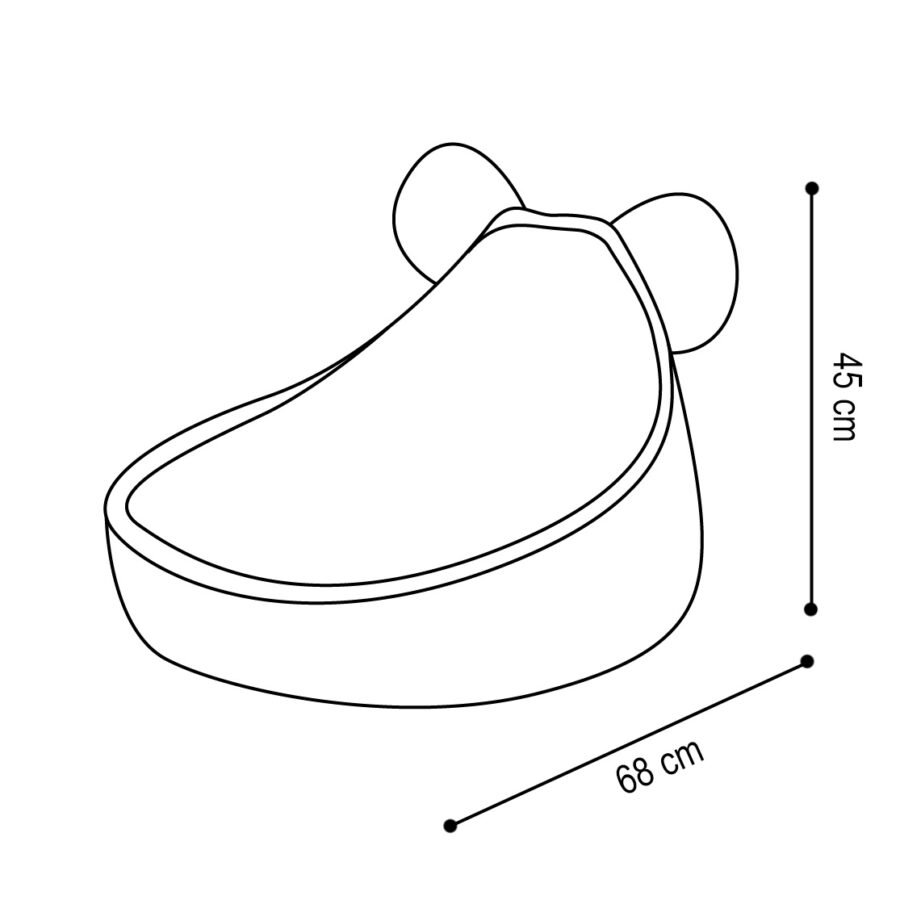 Vaikiškas fotelis Huggy Bear Pink - Image 3