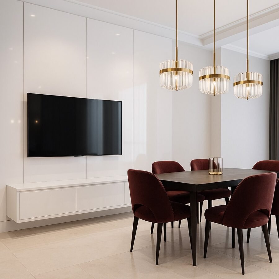 White PVC plokštė 122x280 cm, 2.8 mm – elegantiška balta apdaila