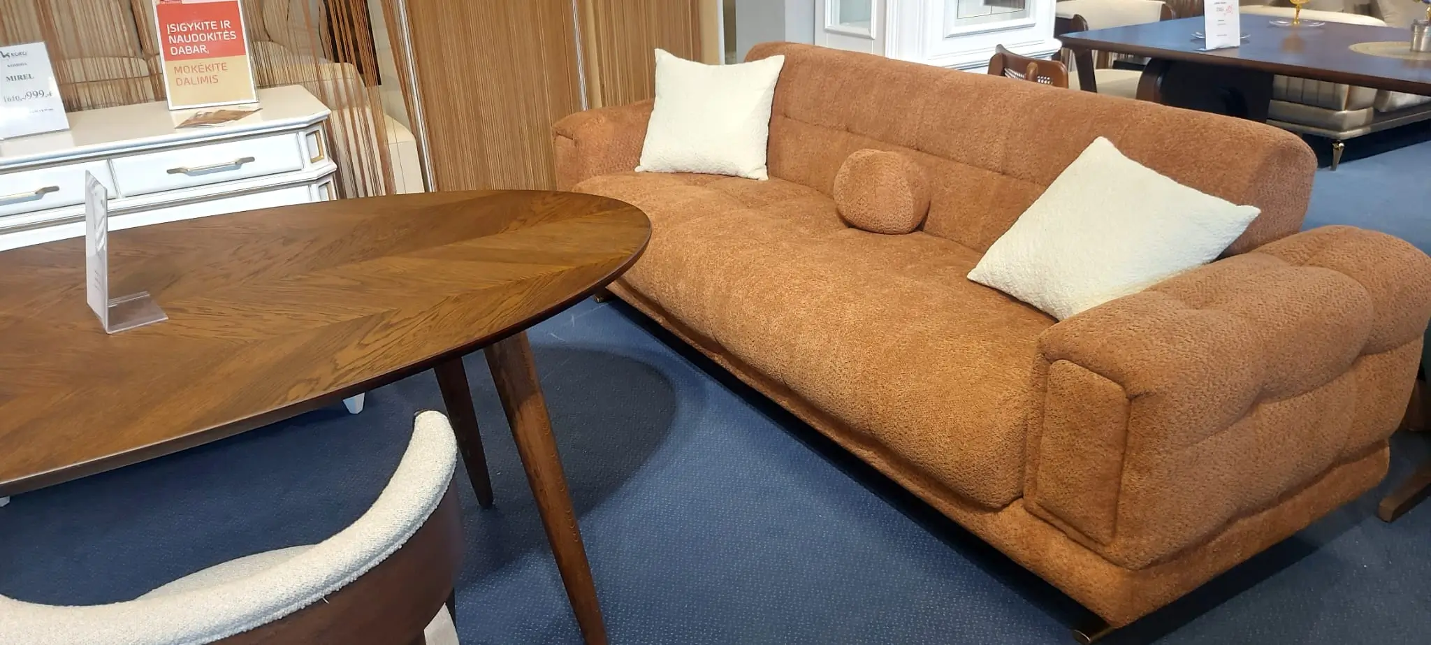 Kanion sofa-lova, ruda, 240 cm