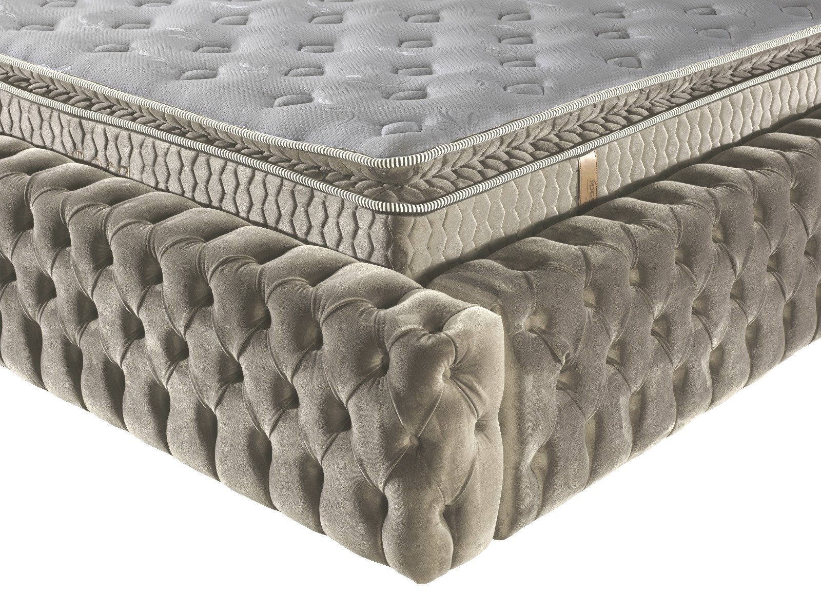 CAPITALE Beige lova 180x200 su patalynės dėže + PUFAS DOVANŲ - Image 6