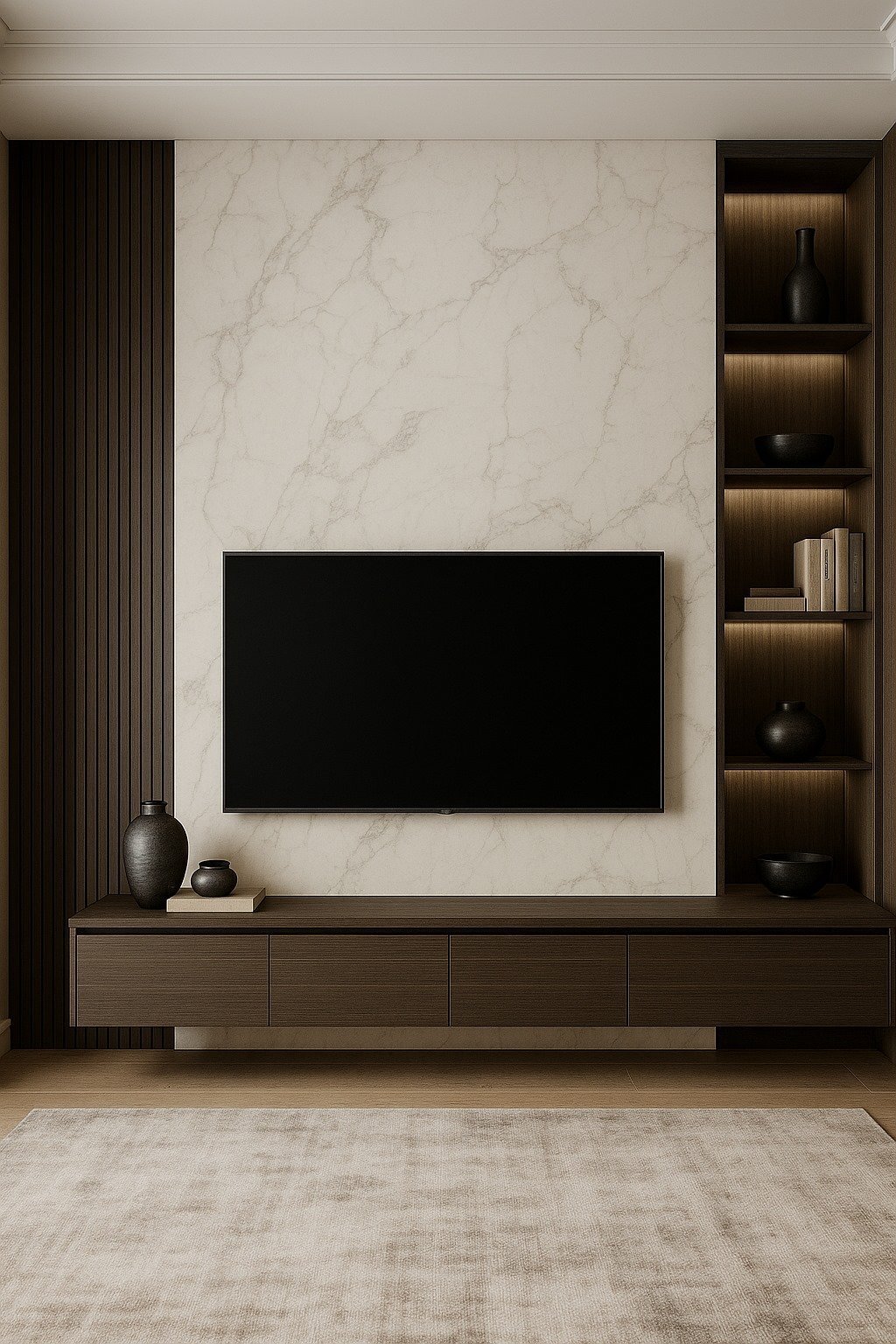 BIANCO CARRARA PVC sienų plokštė