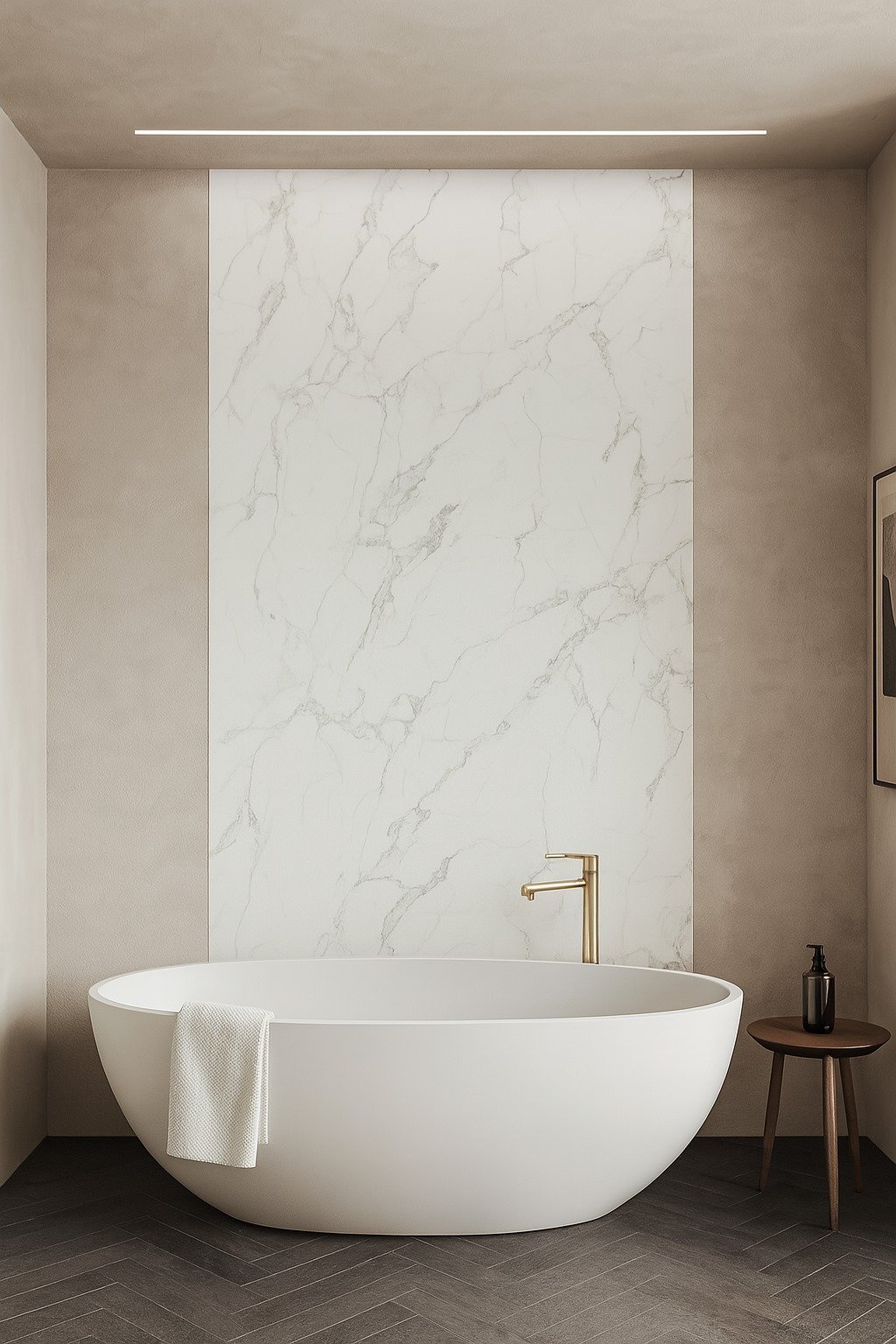 BIANCO CARRARA PVC sienų plokštė - Image 4
