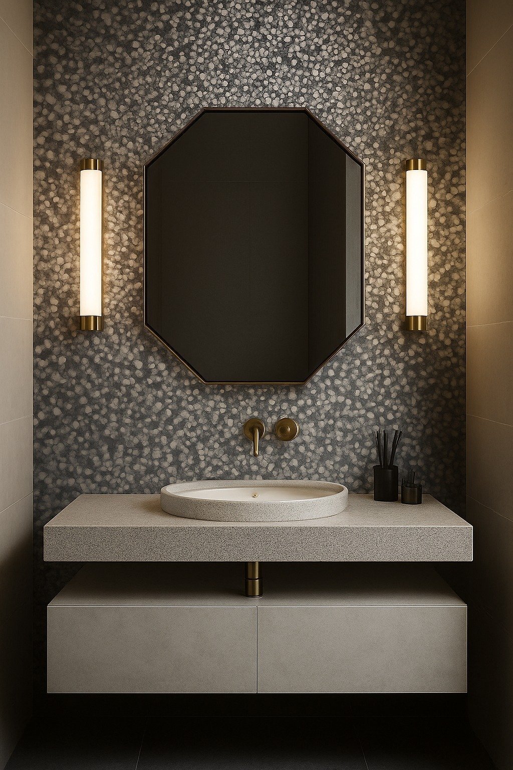 MOZAIC GREY PVC ELEGANT sienų plokštė