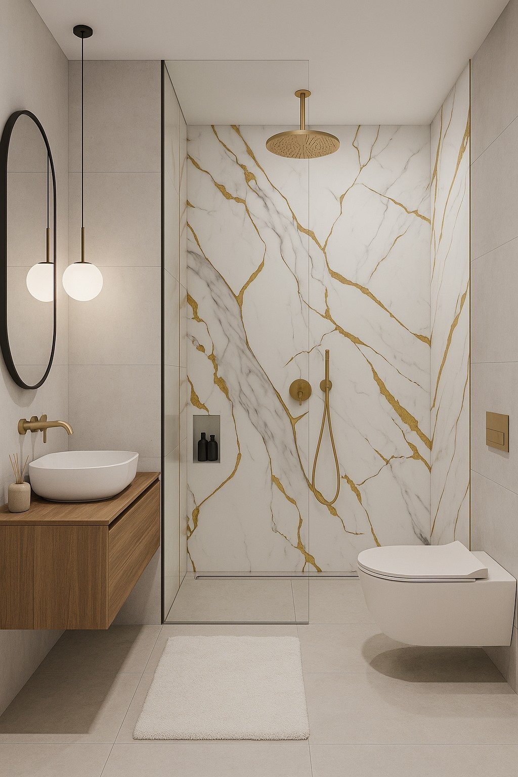 CARRARA GOLD PVC sienų plokštė - Image 5