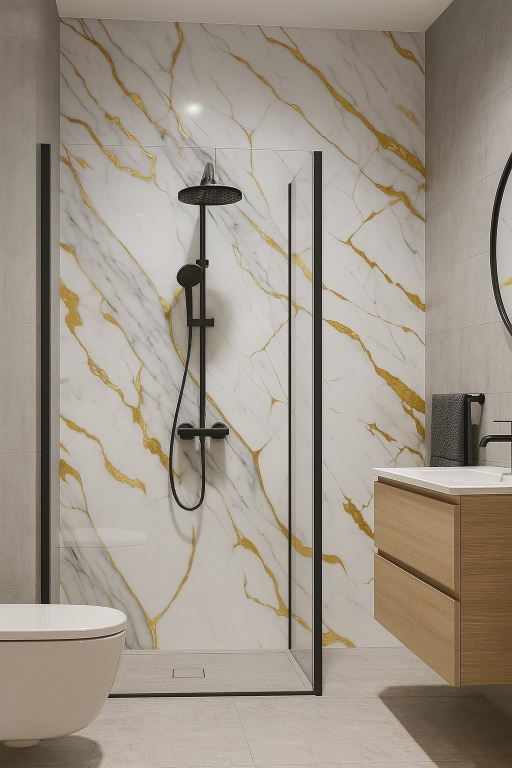 CARRARA GOLD PVC sienų plokštė - Image 8
