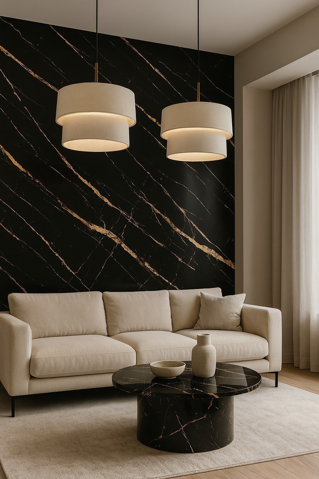 BLACK GOLDEN PVC sienų plokštė