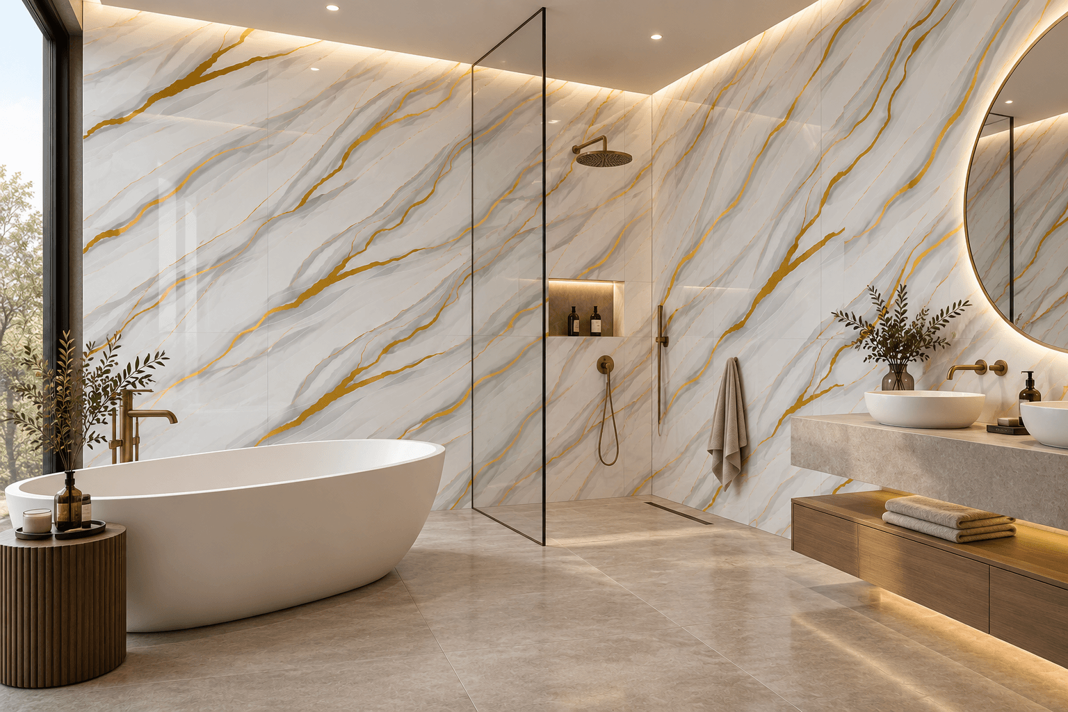 FLOW GOLD PVC SIENŲ PLOKŠTĖ