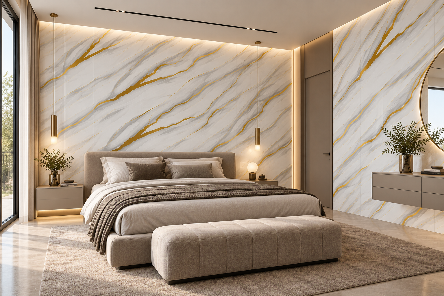FLOW GOLD PVC SIENŲ PLOKŠTĖ - Image 3